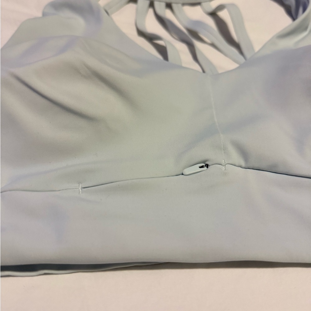 Athleta Mint Racerback Sports Bra with Strappy Back - Picture 3 of 4